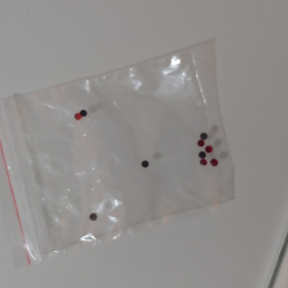 Anne Michelle red studded/jeweled red bootie stiletto 8 - Picture 4 of 6